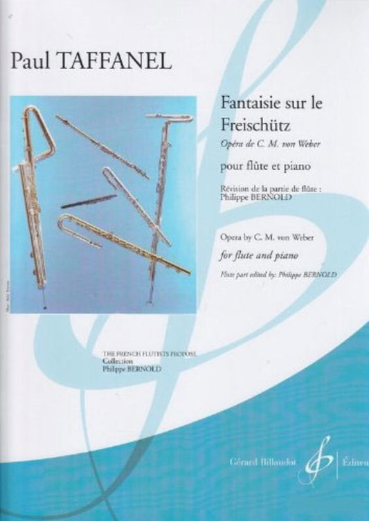 Fantasy On Freischutz Themes Flute Piano Ed Bernold (Softcover Book)