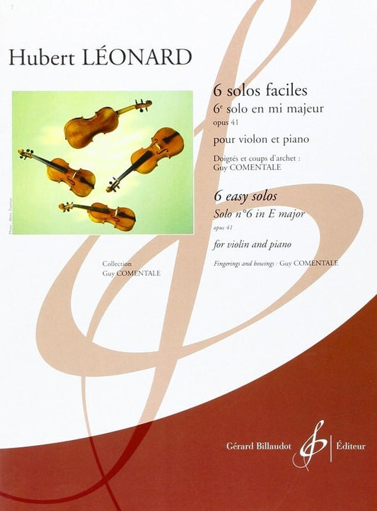 Leonard - Solo Op 41 No 6 Violin/Piano (Softcover Book)