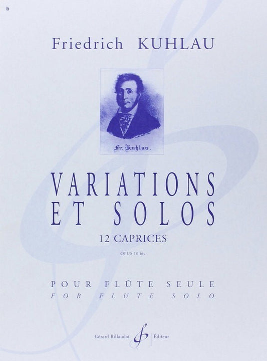 Kuhlau - Variations And Solos Op 10 Flute Solo (Softcover Book)