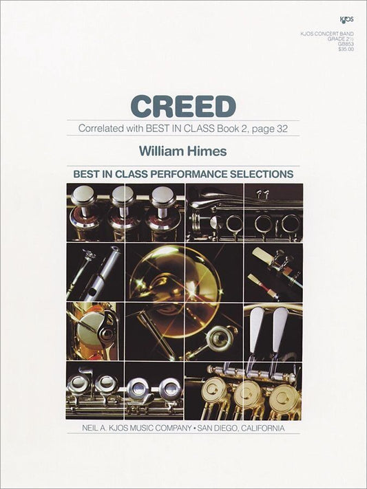 Creed for Concert Band CB2.5 SC/PTS by William Himes