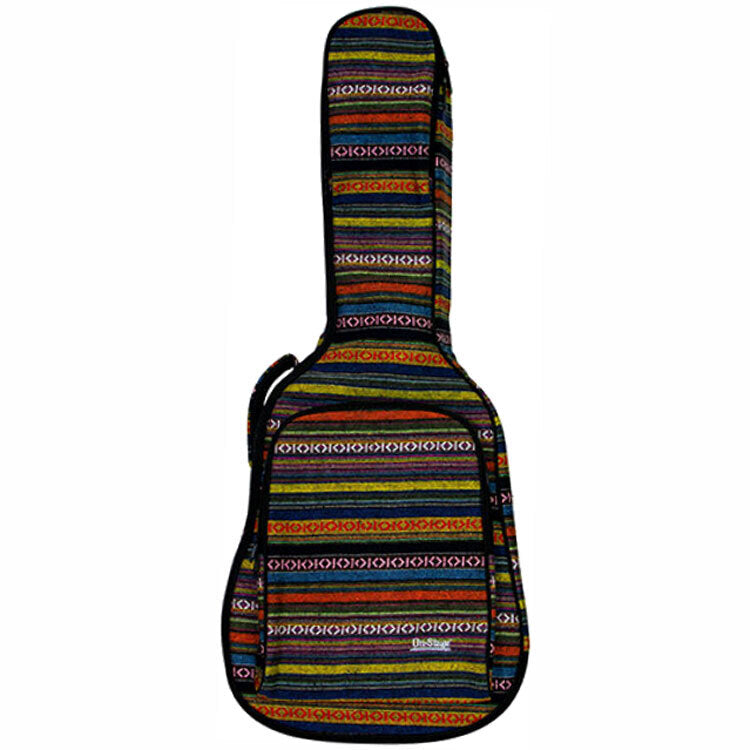 On Stage GBA4770S Striped Acoustic Guitar Bag with Weather-Resistant Exterior and Two Accessory Compartments