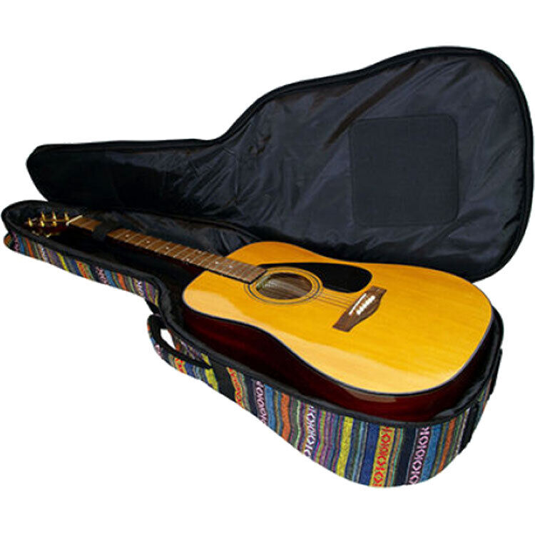 On Stage GBA4770S Striped Acoustic Guitar Bag with Weather-Resistant Exterior and Two Accessory Compartments — view 3