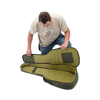 On Stage Adventure Series Acoustic Guitar Gig Bag - Green/Brown — view 5