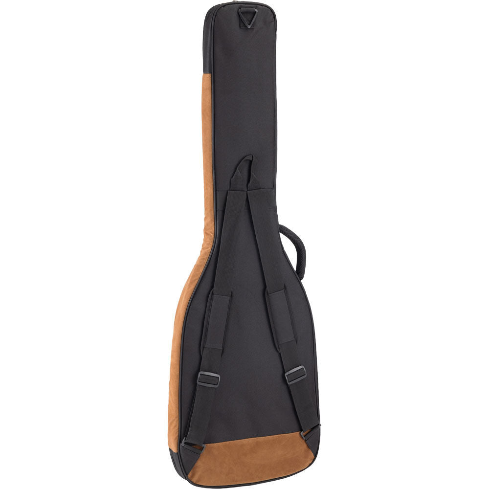On Stage Adventure Series Electric Bass Guitar Gig Bag - Black/Brown — view 2
