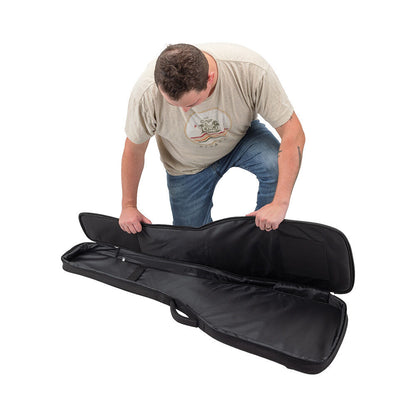 On Stage Adventure Series Electric Bass Guitar Gig Bag - Black/Brown — view 5