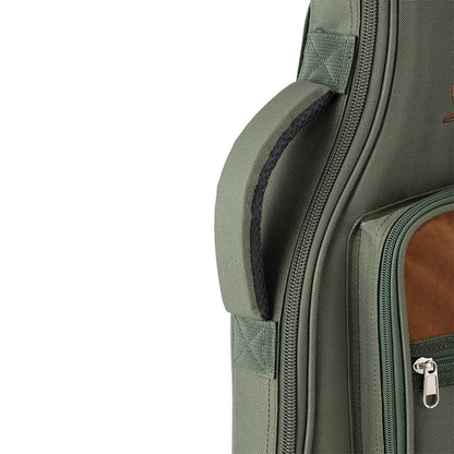 On Stage Adventure Series Electric Guitar Gig Bag - Green/Brown, 600D Nylon, Padded, 3 Accessory Pockets, Lightweight, Backpack Style — view 4