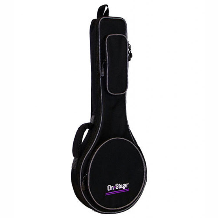 On Stage GBM4770 Weather-Resistant Mandolin Bag with Padding and Accessory Compartments