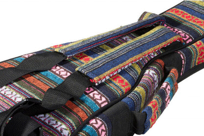On Stage Deluxe Soprano Ukulele Bag - Multi-Colour Striped Design, Padded, Weather-Resistant, 2 Compartments, Adjustable Backpack Straps — view 2