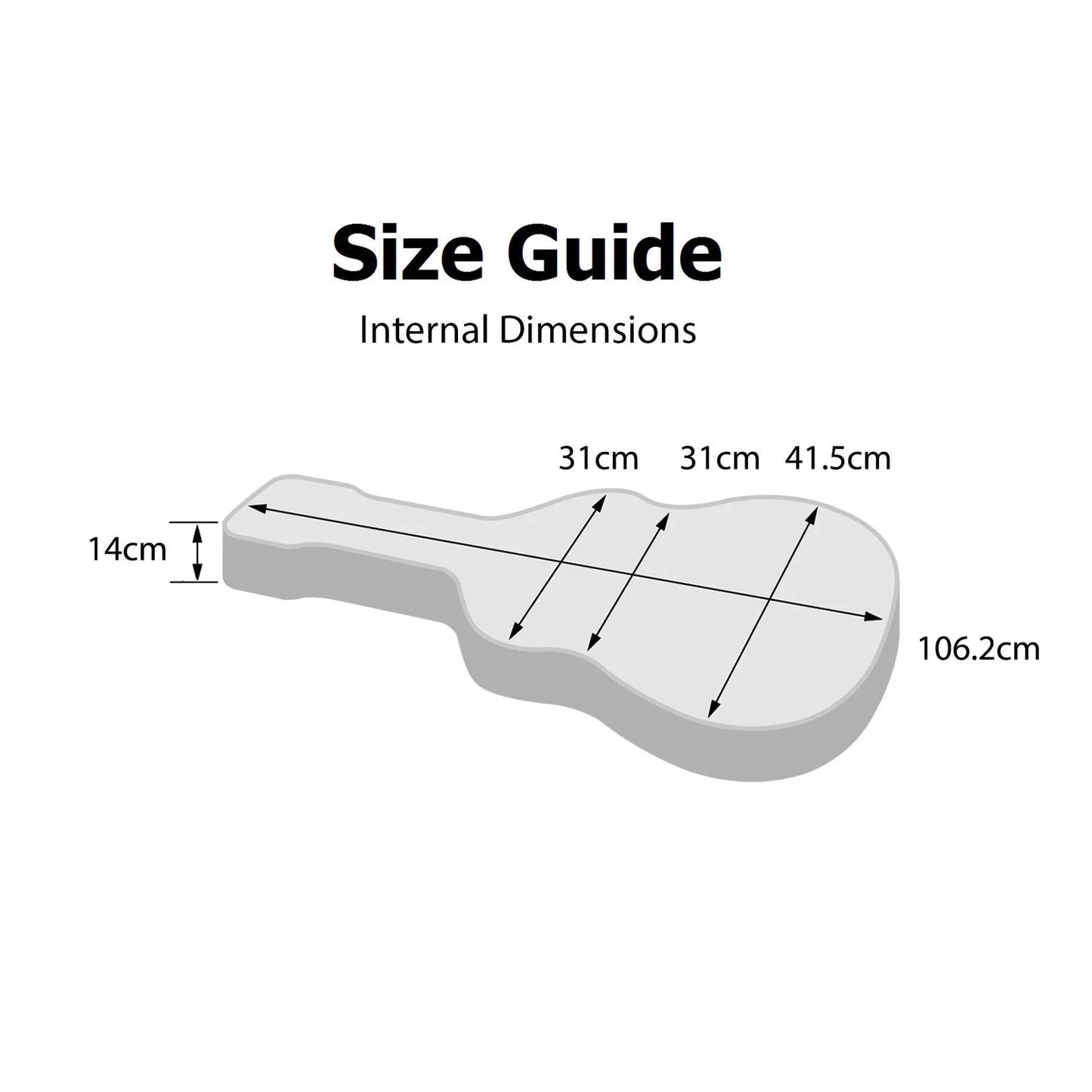 Martinez Deluxe Shaped Acoustic Guitar Polyfoam Case - Tan — view 3