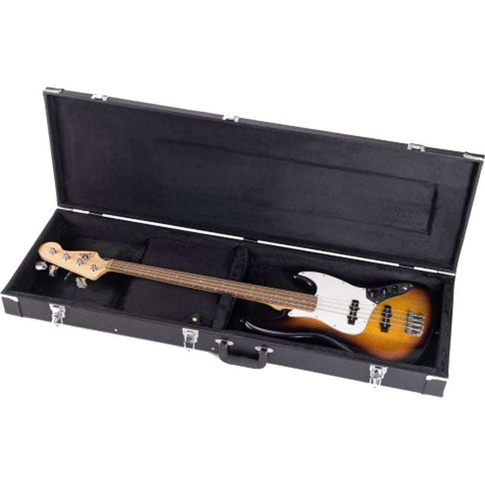 On Stage GCB6000B Hardshell Electric Bass Guitar Case Black — view 5