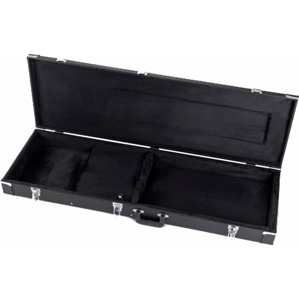 On Stage GCB6000B Hardshell Electric Bass Guitar Case Black — view 4