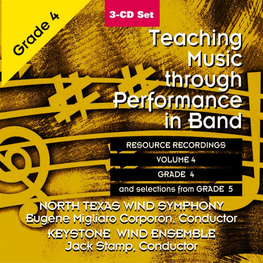 Teaching Music through Performance in Band CD, Vol. 4 — Grades 4 & 5 (GIA Publications)