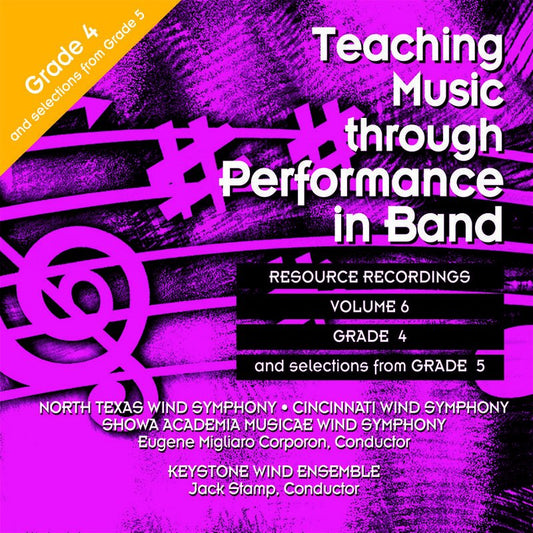 Teaching Music through Performance in Band CD, Vol. 6 — Grades 4 & 5 (GIA Publications)