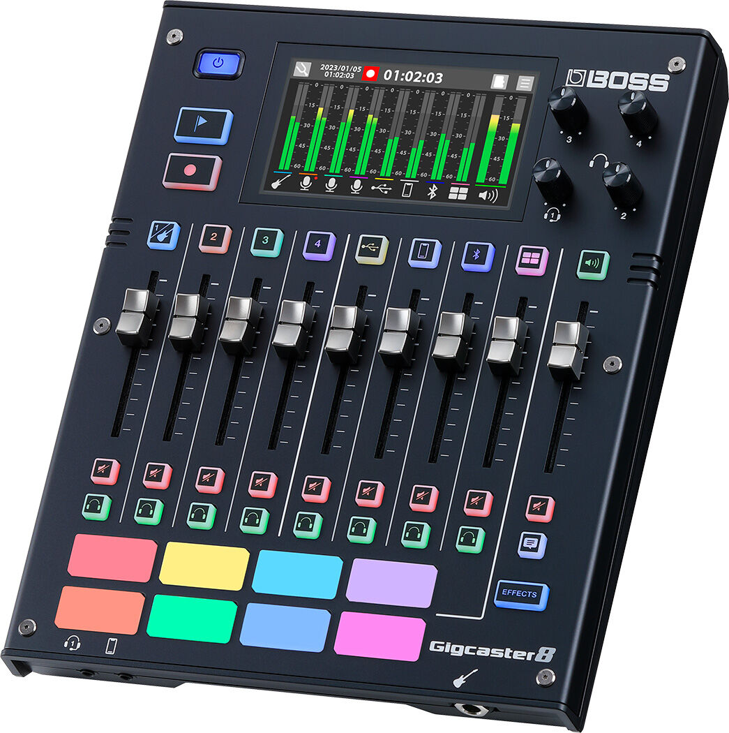 BOSS GCS-8 GigCaster8 - All-in-One Audio Command Center for Musicians with Live Control, 8 Assignable Channels, Professional Sound — view 3