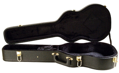 On Stage Baritone Ukulele Hardcase, Weather-Resistant, Plush Lining, Gold-Plated Hardware, 32" Length, Black — view 2