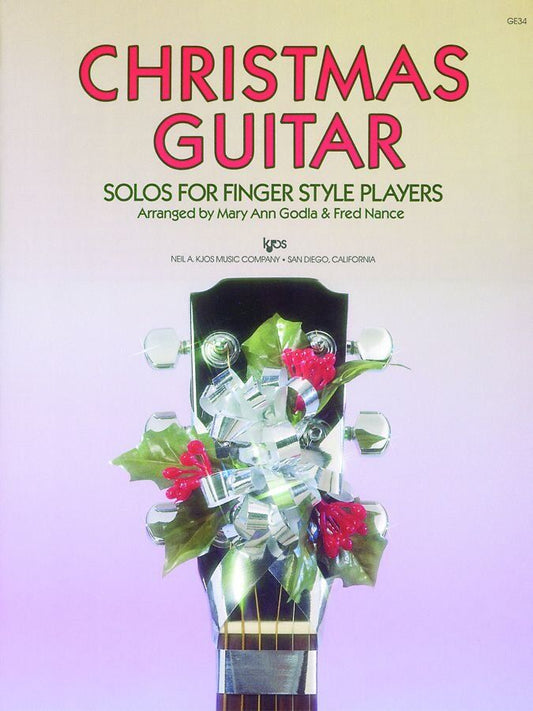 Christmas Guitar Music Book with 32 Pages and 13 Carols - Easy and Advanced Arrangements