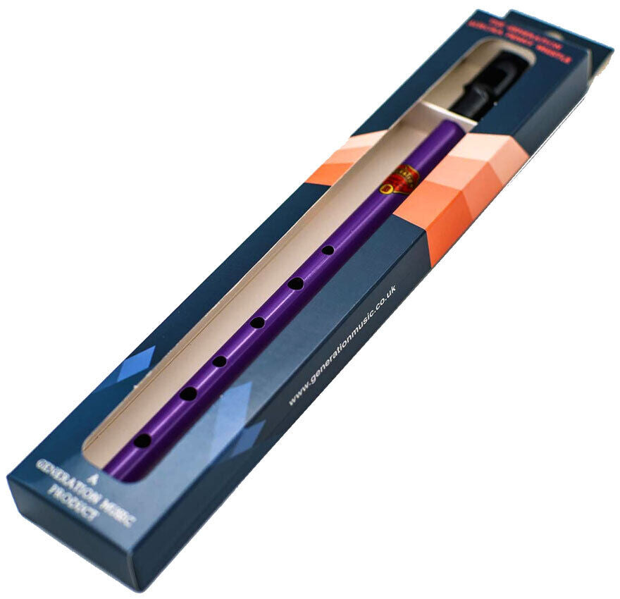Generation Aurora Penny Whistle Violet (D) Flageolet 50.3g 284x57x21mm Black Plastic Mouthpiece — view 3