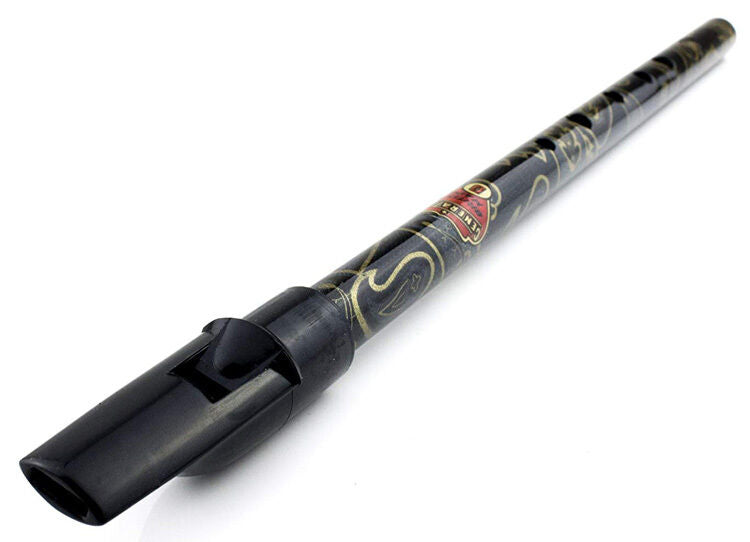 Generation Boho Designer English Tin Penny Whistle in Kerouac Black (D) — view 4