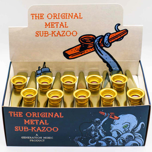 Generation Metal Sub Kazoo Counter Display - Gold (30 Pieces)