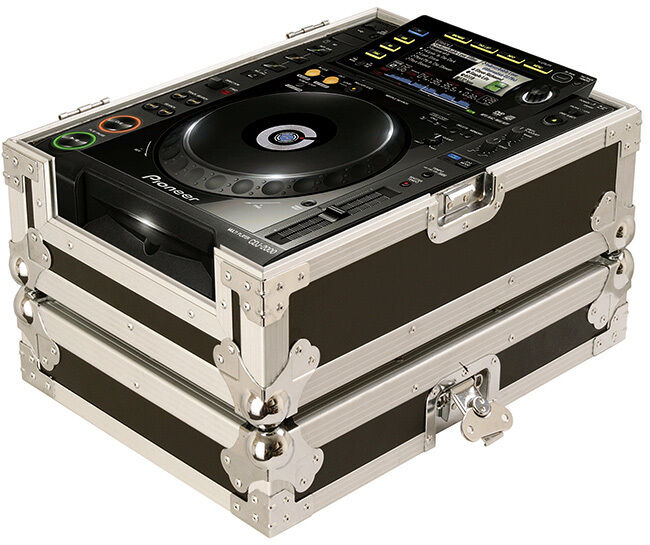 On Stage CDJ Player Flight Case with EVA Foam Padding, Removable Front Door, Black, 19" x 14.25" x 8.9", Customizable Interior, 10 lbs — view 2