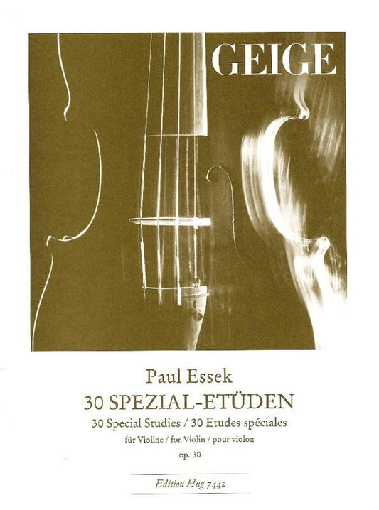 Essek - 30 Special Etudes Op 30 Violin (Softcover Book)