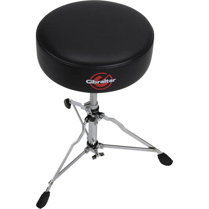 Gibraltar 4000 Series Single Braced Round Drum Throne, 12" Round Vinyl Top, Height Adjustable 15" to 21", Lightweight Tripod Base — view 4