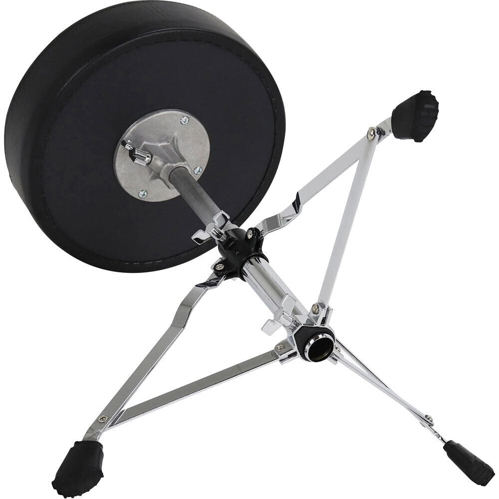 Gibraltar 4000 Series Single Braced Round Drum Throne, 12" Round Vinyl Top, Height Adjustable 15" to 21", Lightweight Tripod Base — view 3