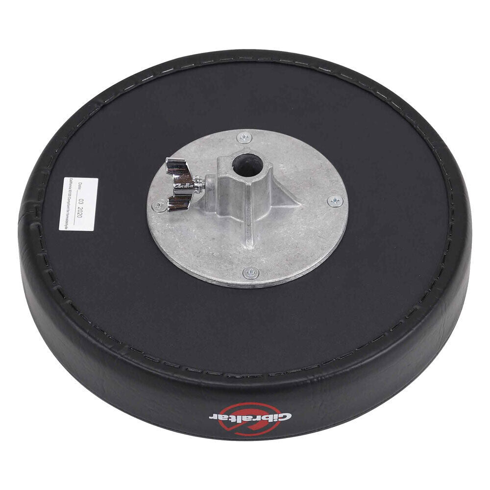 Gibraltar 5600 Series Single Braced Round Drum Throne, 13" Cushioned Vinyl Top, Height Adjustable, Black — view 4