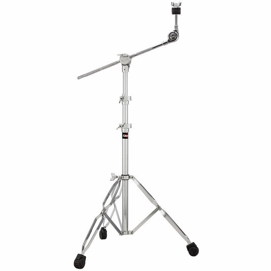 Gibraltar 5700 Series Medium Weight Double Braced Boom Cymbal Stand 5709, Height 30" to 61", Dual Point Tilter, Rubber Feet, 16" Boom Arm
