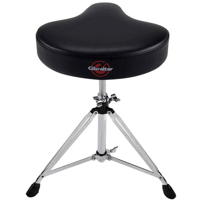 Gibraltar 6000 Series Double Braced Motostyle Drum Throne Black with Adjustable Height and Memory Lock — view 3