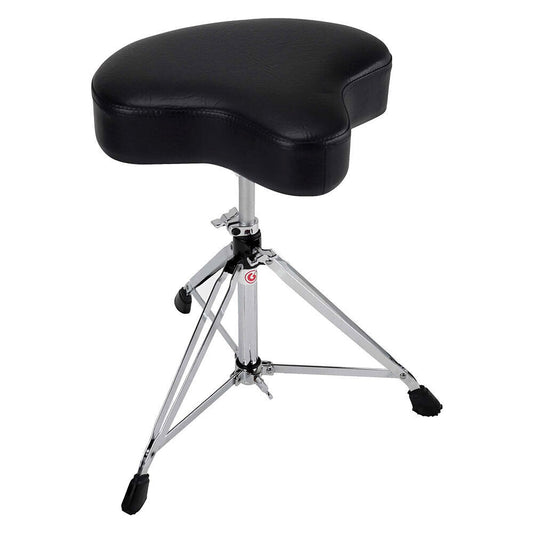 Gibraltar 6000 Series Double Braced Motostyle Drum Throne Black with Adjustable Height and Memory Lock