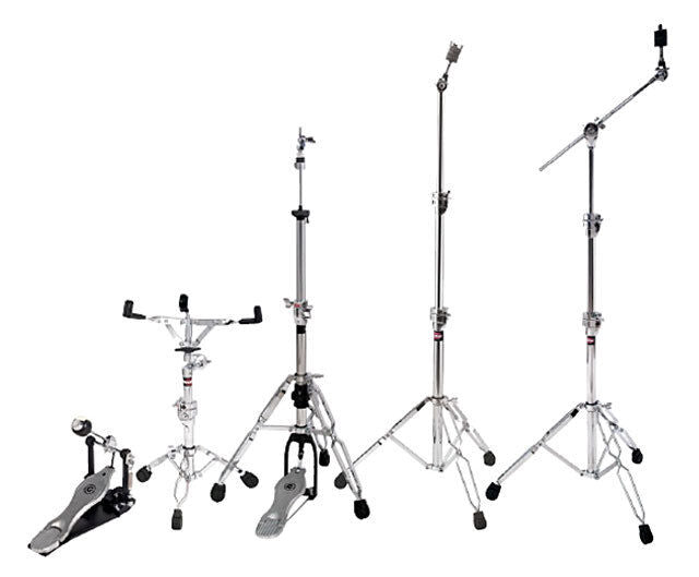 Gibraltar G6 Series Professional Double Braced Drum Hardware Pack with Snare, Hi Hat, Boom & Straight Stands, and Bass Drum Pedal