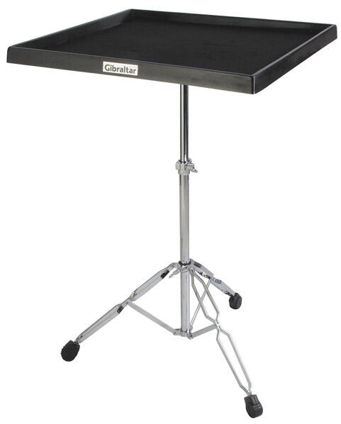 Gibraltar Double Braced Percussion Table with Two-Tier Stand - 24" x 24" Padded Fiberglass