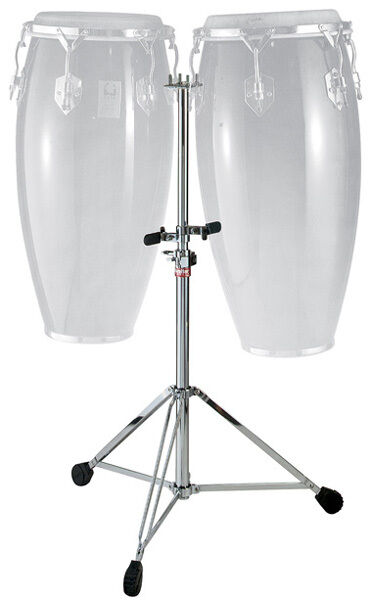 Gibraltar Double Braced Double Conga Stand with L-Bracket Mounting System