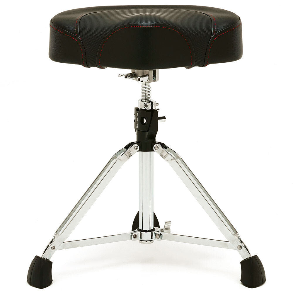 Gibraltar 9600 Series Double Braced Drum Throne with 2-Tone Finish, Memory Foam Seat, Height Adjustable, 20" to 26" Range — view 2