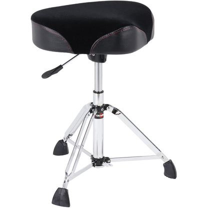 Gibraltar 9600 Series Hydraulic Drum Throne with Cordura Oversized Seat, Height Adjustable 20" to 26", Double-Braced Tripod, 129 kg Capacity