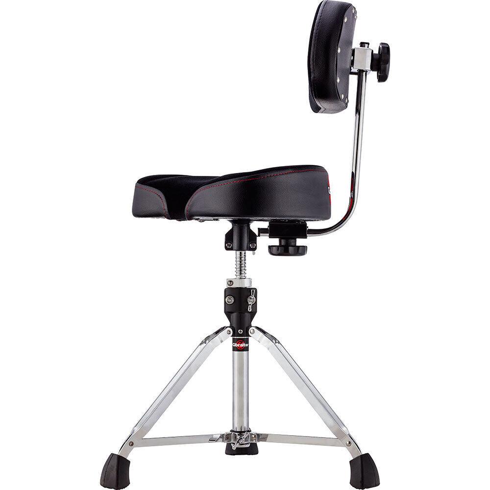 Gibraltar 9600 Series Drum Throne with Cordura Seat, Adjustable Backrest, Double Braced Tripod, Height 21"-27", Memory Foam Comfort — view 3
