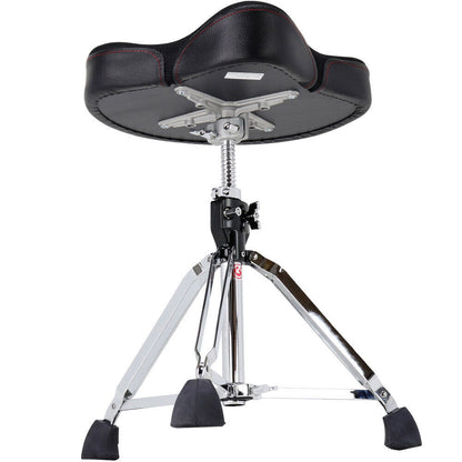 Gibraltar 9600 Series Drum Throne with Airtech Mesh Seat and Thigh Cutouts, Pro Double-Braced Base, Height Adjustable 19" to 27" — view 5
