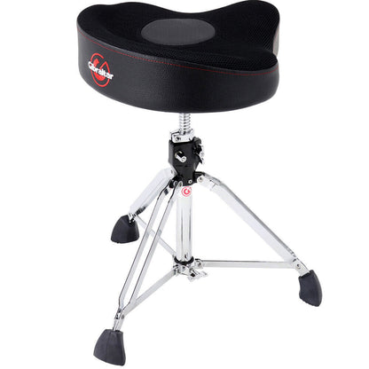 Gibraltar 9600 Series Drum Throne with Airtech Mesh Seat and Thigh Cutouts, Pro Double-Braced Base, Height Adjustable 19" to 27" — view 3