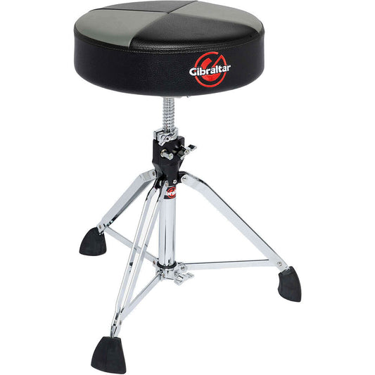Gibraltar 9600 Series Double Braced Pro Round Drum Throne Black & Grey