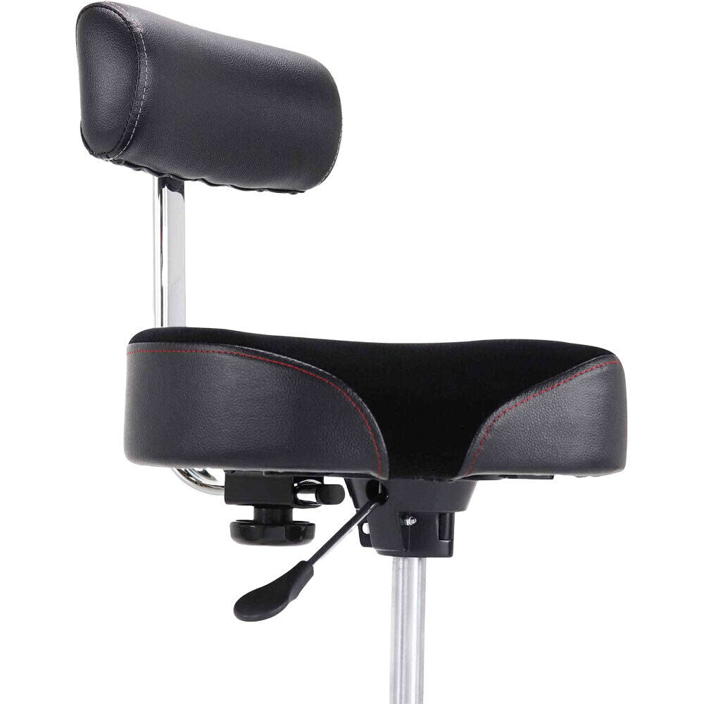 Gibraltar 9808HMB Hydraulic Saddle Drum Throne with Backrest, 16" Cordura Seat, Adjustable Height — view 3