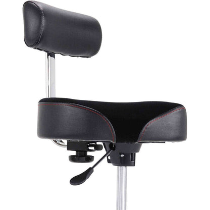 Gibraltar 9808HMB Hydraulic Saddle Drum Throne with Backrest, 16" Cordura Seat, Adjustable Height — view 3