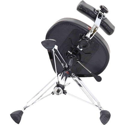 Gibraltar 9808HMB Hydraulic Saddle Drum Throne with Backrest, 16" Cordura Seat, Adjustable Height — view 4