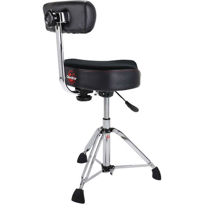 Gibraltar 9808HMB Hydraulic Saddle Drum Throne with Backrest, 16" Cordura Seat, Adjustable Height — view 2