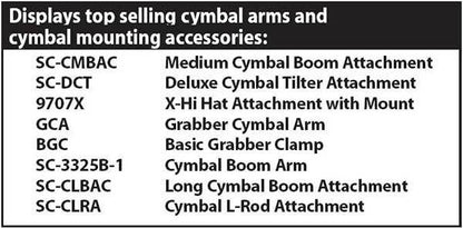 Gibraltar Cymbal Accessory Retail Store Display — view 2