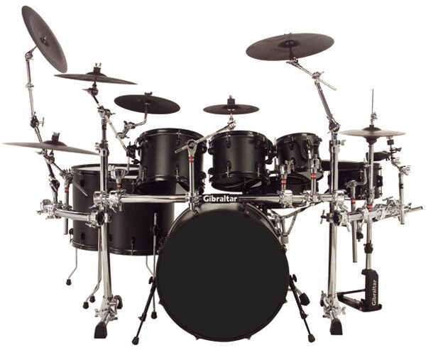 Gibraltar Road Series Chrome Curved Drum Rack System with Side Wings — view 2