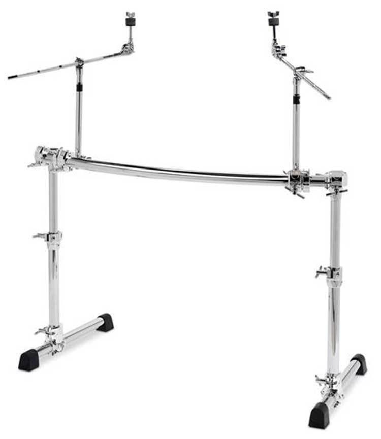 Gibraltar Chrome Series GCS500H Height Adjustable Curved Drum Rack with Cymbal Boom Arms