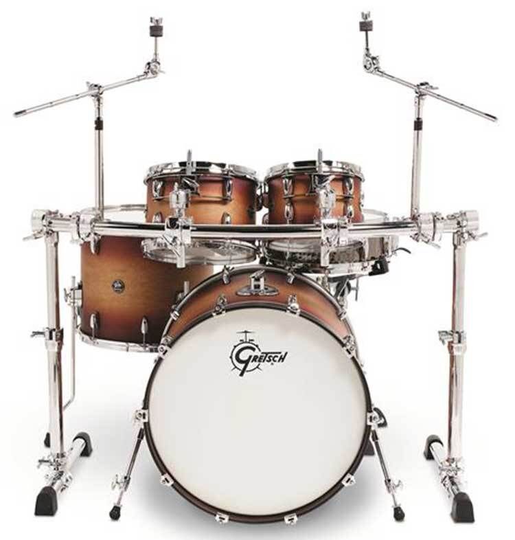 Gibraltar Chrome Series GCS500H Height Adjustable Curved Drum Rack with Cymbal Boom Arms — view 2