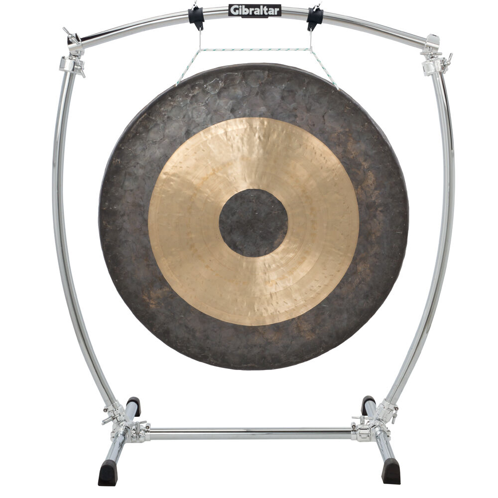 Gibraltar Large Curved Chrome Gong Stand for Gongs up to 40" with Memory Locks and Accessories — view 2