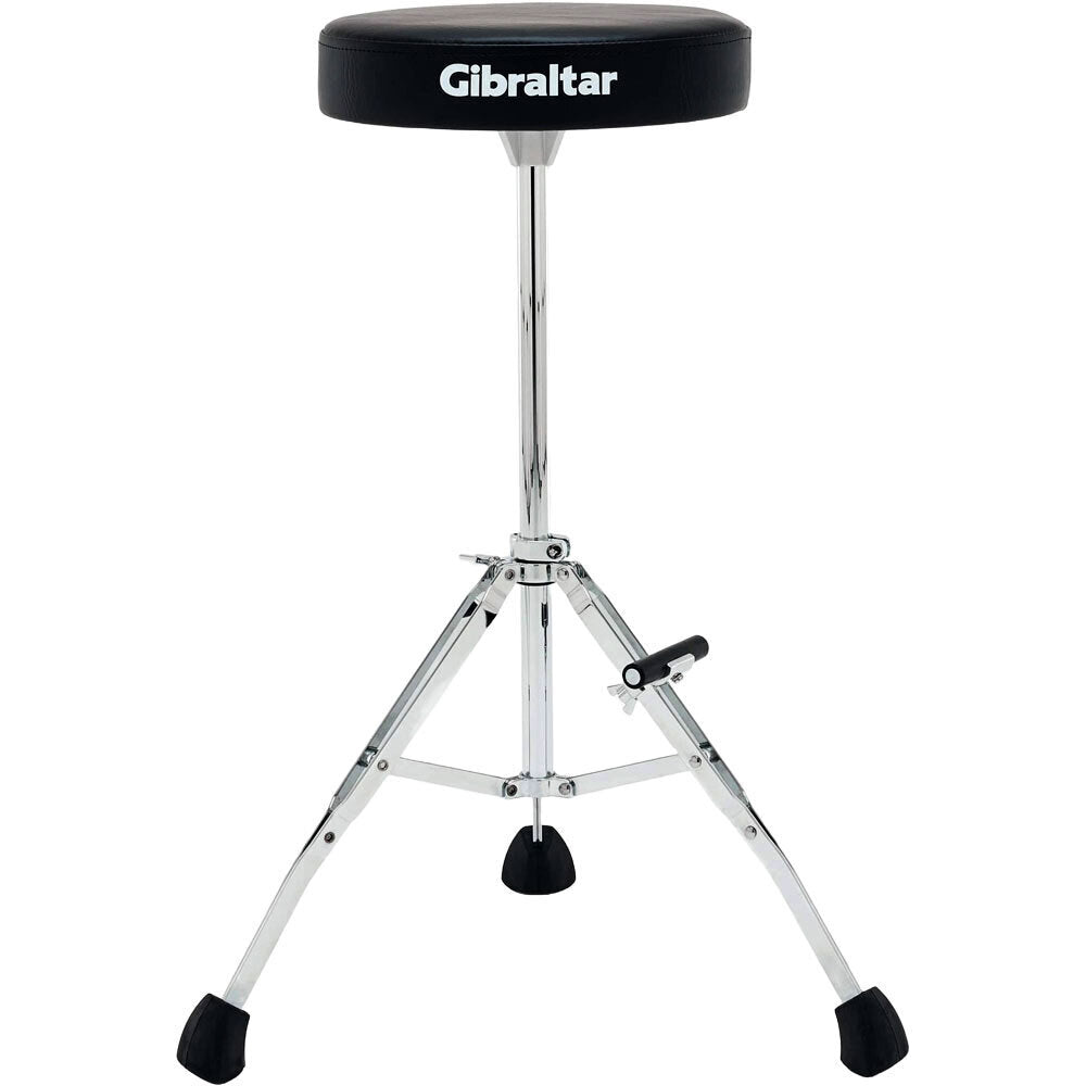 Gibraltar Tall Performance Round Drum Throne with Adjustable Footrest and Tripod Memory Lock